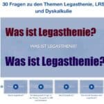 Was ist Legasthenie?